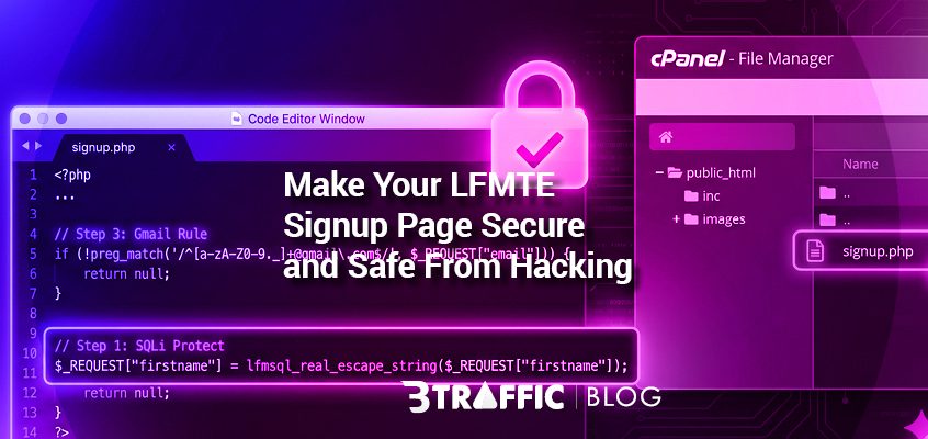 Secure LFMTE Signup Page Image