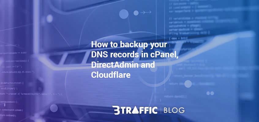 backup dns records in cpanel direct admin cloudflare