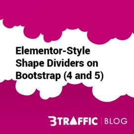 elementor-style shape dividers bootstrap