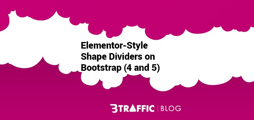 elementor-style shape dividers bootstrap