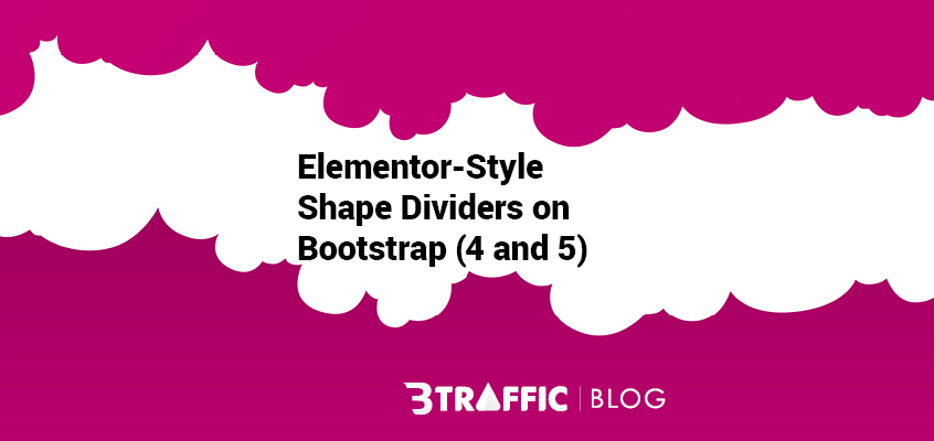 elementor-style shape dividers bootstrap
