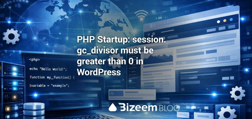PHP Startup: session.gc_divisor must be greater than 0