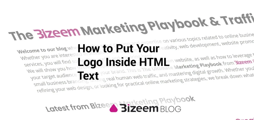 How to Put Your Logo Inside HTML Text Image
